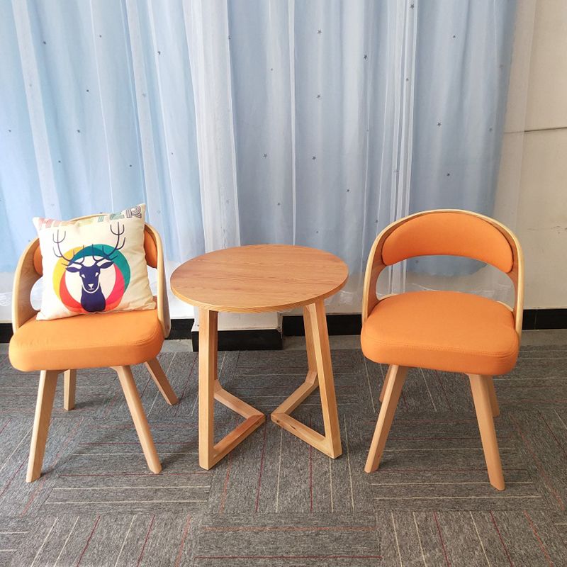 Contemporary Swivel Side Dining Room Chair Open Back Chair for Home Use Clearhalo ' kitchen&dining_furn' 'Dining Chairs' 'Dining Tables & Seating' 'dining_chair' 'furn' 'furn_dining_chair' 'Furniture' 'furniture_dining_chair' 'Kitchen & Dining Furniture' 'kitchen' 1200x1200_2234f17b-5e09-49fc-a2dd-bd6e44959f49