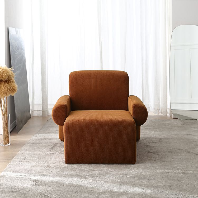 Tessuto in stile nordico bracciolo fisso backrest sedia a braccio astratto