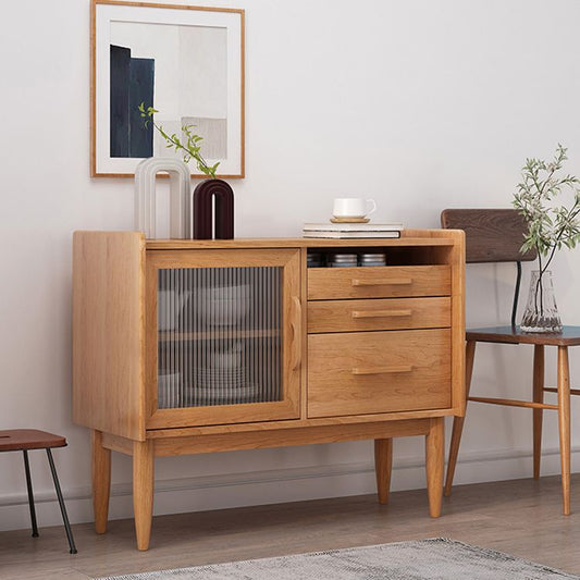 Server a buffet in legno massiccio con cassetti moderno server da pranzo per cucina