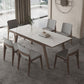 Modern Rectangle Dining Table Sintered Stone Table with Wooden Legs Clearhalo 'Dining Tables & Seating' 'Dining Tables' 'dining_table' 'furn' 'furn_dining_table' 'Furniture' 'Kitchen & Dining Furniture' 1200x1200_223e2077-f54b-4c0c-a050-9788b2cf925d