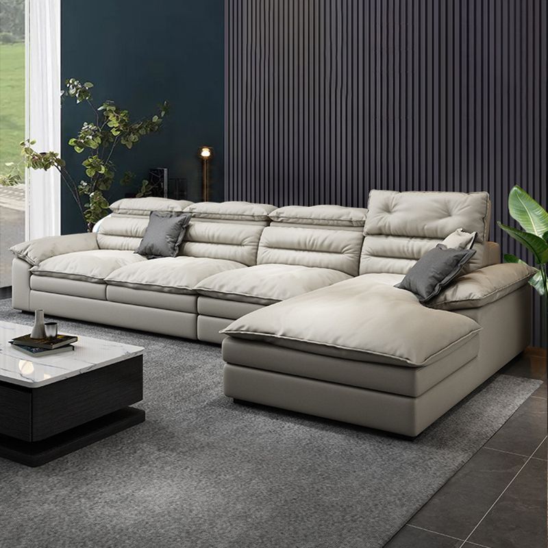 Square Arm Cushion Back Contemporary Removable Cushions Sofa & Chaise Clearhalo 'furn' 'furn_sectionals' 'Furniture' 'furniture_sectionals' 'kitchen' 'kitchen_sectionals' 'Living Room Furniture' 'Sectionals' 1200x1200_223e5176-15a2-4293-bee9-6aade3cb1643