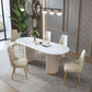 Glam 1/2/5/6/7/8 Pieces Dining Set Sintered Stone Dining Table Set Clearhalo 'Dining Room Sets' 'Dining Tables & Seating' 'dining_room_set' 'furn' 'furn_dining_room_set' 'Furniture' 'furniture_dining_room_set' 'Kitchen & Dining Furniture' 1200x1200_223e9e33-feb8-4429-b559-84dc97370b4b