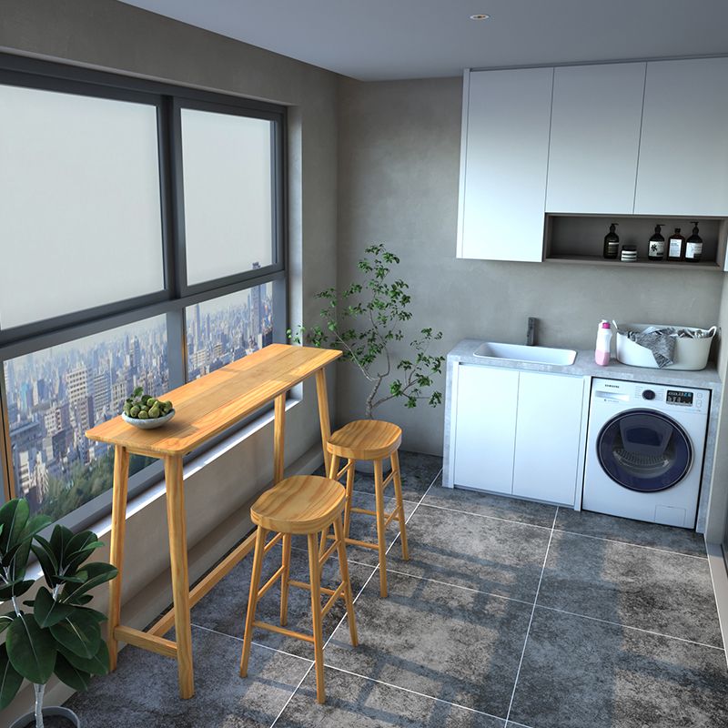 Set di banconi rettangolo moderno 1/3 pezzi set di barra a barre in legno massiccio