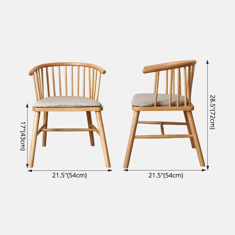 Minimalist Wooden Base Indoor Chair 21''Wide Winsor Chair with 4 Legs for Restaurant Clearhalo ' kitchen&dining_furn' 'Dining Chairs' 'Dining Tables & Seating' 'dining_chair' 'furn' 'furn_dining_chair' 'Furniture' 'furniture_dining_chair' 'Kitchen & Dining Furniture' 'kitchen' 1200x1200_2240613d-1841-4d28-a2d0-71cae1208879