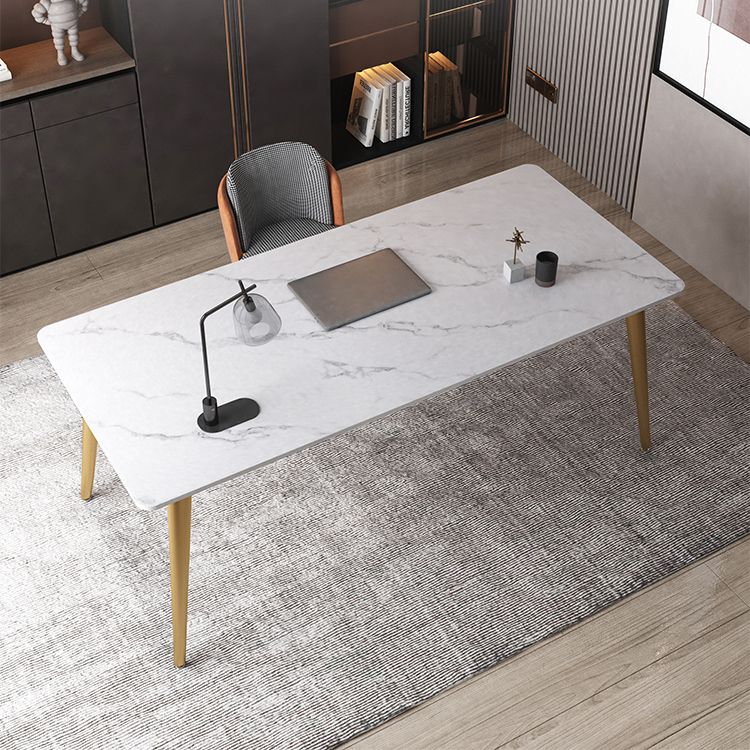Modern Style Office Desk Home Rectangular Sintered Stone Writing Desk Clearhalo 'Furniture' 'furniture_office_desk' 'Office Desks' 'Office Furniture' 'office_desk' 1200x1200_22406a0c-2c5a-4b34-8101-e7bef3e33028