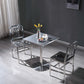 Industrial Style Stainless Steel Dining Table Square Table for Dinning Room Clearhalo ' dining_table' 'Dining Tables & Seating' 'Dining Tables' 'furn' 'furn_dining_table' 'Furniture' 'furniture_dining_table' 'Kitchen & Dining Furniture' 'kitchen&dining_furn' 'kitchen' 'kitchen_dining_table' 1200x1200_22416014-b246-425f-828b-31f3d0e0900c