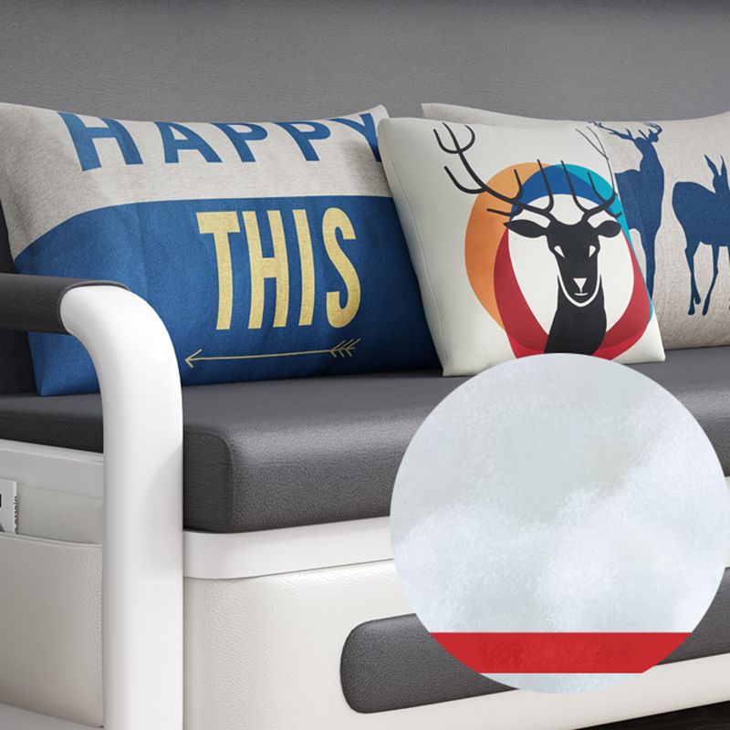 Square Arms Convertible Sofas Faux Leather Foldable Sleeper Sofa Clearhalo 'furn' 'furn_futons' 'Furniture' 'Futons & Daybeds' 'Futons' 'Living Room Furniture' 1200x1200_2241f9b5-0a24-42d3-8e5b-309a974a222e