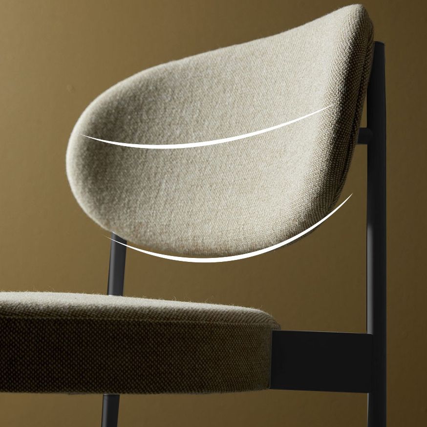 Glam Style Metal Side Chair Open Back Dining Armless Chair for Dining Room Clearhalo ' kitchen&dining_furn' 'Dining Chairs' 'Dining Tables & Seating' 'dining_chair' 'Furniture' 'furniture_dining_chair' 'Kitchen & Dining Furniture' 'kitchen' 1200x1200_2242b053-bc4b-46a8-a1fa-967caecc7765