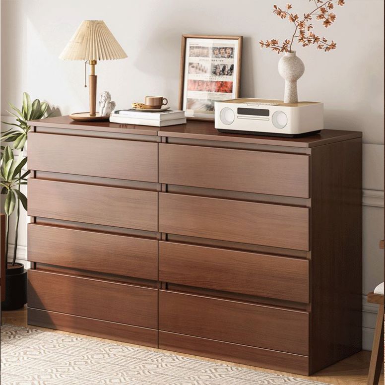 Walnut Storage Chest Modern Bedroom Storage Chest Dresser with 3 / 4 / 5 / 6 Drawers Clearhalo 'Bedroom Furniture' 'Dressers & Chests' 'dressers_chests' 'furn' 'furn_dressers_chests' 'Furniture' 1200x1200_22443bbd-8cd4-4ccf-a211-07021278ce1b