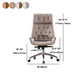 Moderner Armless Desk Stuhl Kunstleder High Back Office Stuhl