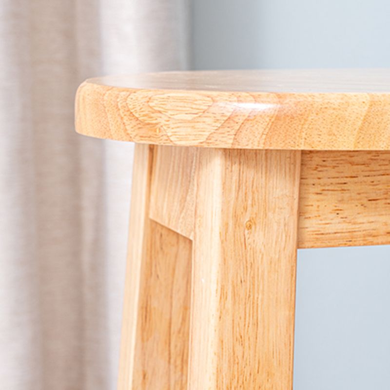 Contemporary Rubberwood Bar Stool Indoor Bar Stool with Wood Seat and Footrest Clearhalo 'Bar Furniture' 'Bar Stools' 'bar_stools' 'furn' 'furn_bar_stools' 'furniture_bar_stools' 'Kitchen & Dining Furniture' 'kitchen&dining_furn' 'kitchen' 'kitchen_furn' Furniture' 1200x1200_22477df6-96c7-4a7d-b1d7-30a1a90801b6