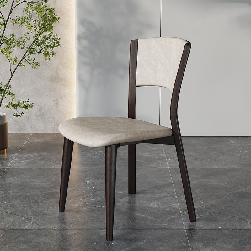 Contemporary Style Dining Chairs Oak Solid Wood Open Back Armless Chair Clearhalo 'Dining Chairs' 'Dining Tables & Seating' 'dining_chair' 'furn' 'furn_dining_chair' 'Furniture' 'Kitchen & Dining Furniture' 1200x1200_224868ed-499a-4e8a-94bd-40fe2e5f7f36