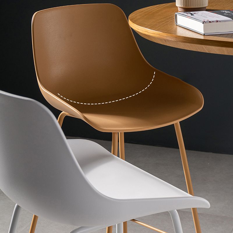 Contemporary Macaroon Counter Stools Armless Plastic Indoor Bar Stool with Iron Base Clearhalo 'Bar Furniture' 'Bar Stools' 'bar_stools' 'furn' 'furn_bar_stools' 'furniture_bar_stools' 'Kitchen & Dining Furniture' 'kitchen&dining_furn' 'kitchen' 'kitchen_furn' Furniture' 1200x1200_224bbf09-da21-4725-8658-9fc98b338fc7