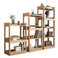 Modern Solid Wood Bookcase Open Back Standard Bookcase for Study