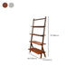 Moderne stijl Open Back Bookshelf Ladder Houten boekenkast voor thuiskantoor