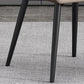 Modern Style Dining Chair Arm Dining Chair with Metal Legs for Kitchen