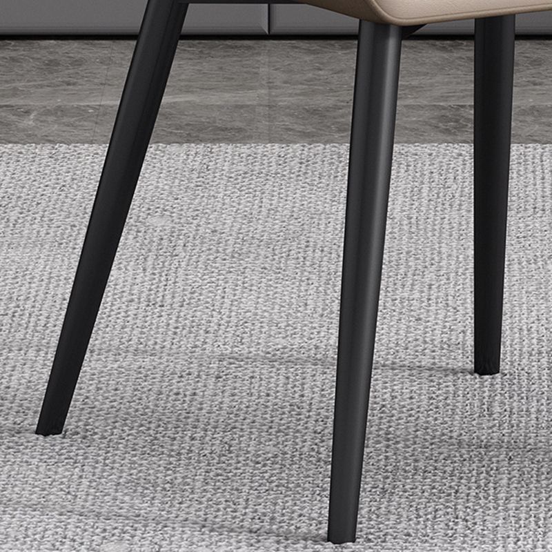 Modern Style Dining Chair Arm Dining Chair with Metal Legs for Kitchen Clearhalo 'Dining Chairs' 'Dining Tables & Seating' 'dining_chair' 'furn' 'furn_dining_chair' 'Furniture' 'Kitchen & Dining Furniture' 1200x1200_22519fde-4a14-4a42-9265-47901675593a