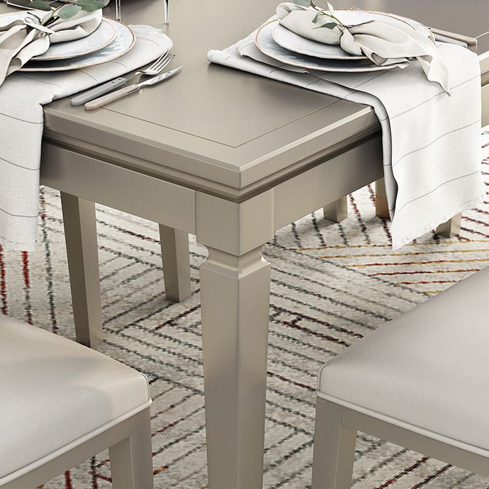 Modern Golden Wood Table Set of 5/7 with Rectangle Table Dining Set with Leather Chairs Clearhalo 'Dining Room Sets' 'Dining Tables & Seating' 'dining_room_set' 'furn' 'furn_dining_room_set' 'Furniture' 'furniture_dining_room_set' 'Kitchen & Dining Furniture' 'kitchen&dining_furn' 'kitchen' 1200x1200_22520755-536f-4fa8-9ee8-b67c298a701a