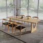 Modern 1/2/4/7 Pieces Dining Set Rectangle Pine Wood Dining Table for Dining Room