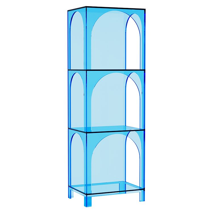 Closed Back Standard Bookshelf Acrylic Bookcase with Shelves for Study Room Clearhalo 'Bookcases' 'furn' 'furn_bookcases' 'Furniture' 'Office Furniture' 1200x1200_22539505-ee83-4a18-959f-f6ae401a0dc3