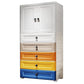 Plastic Wardrobe Armoire Contemporary Hinged Wardrobe Cabinet Clearhalo 'Armoires & Wardrobes' 'armoires_wardrobes' 'Bedroom Furniture' 'furn' 'furn_armoires_wardrobes' 'Furniture' 1200x1200_2253e2a2-ce27-4bf4-bbb0-25dd6007ad5f
