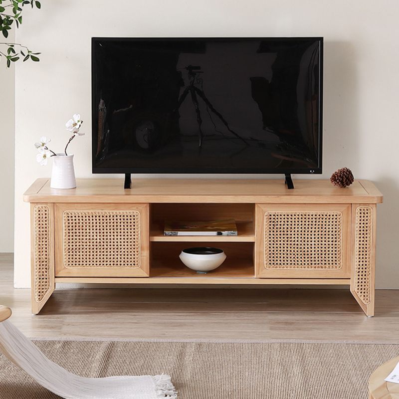 Solid Wood TV Media Console Scandinavian TV Stand for Living Room Clearhalo 'furn' 'furn_tv_stands_entertainment_centers' 'Furniture' 'Living Room Furniture' 'TV Stands & Entertainment Centers' 'TV Stands & Media Storage Furniture' 'tv_stands_entertainment_centers' 1200x1200_225445f2-dbfd-473b-b70f-7e4a9b1c5e93
