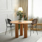 Round Pedestal Contemporary Dining Table Brown Tone Fixed Table of Solid Wood Clearhalo ' dining_table' 'Dining Tables & Seating' 'Dining Tables' 'furn' 'furn_dining_table' 'Furniture' 'furniture_dining_table' 'Kitchen & Dining Furniture' 'kitchen&dining_furn' 'kitchen' 'kitchen_dining_table' 1200x1200_2256b7d1-049c-4765-b881-aa9e4e574941