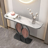 Stone Modern Console Table Scratch Resistant 31.5" Tall End Table Clearhalo 'Console Tables' 'console_tables' 'Entry & Mudroom Furniture' 'furn' 'furn_console_tables' 'Furniture' 1200x1200_225ada99-df48-437e-8a53-a51a5b2e3724