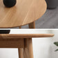 Contemporary Round Dining Table Oak Solid Wood Table with 4 Legs for Dining Room Clearhalo ' dining_table' 'Dining Tables & Seating' 'Dining Tables' 'Furniture' 'furniture_dining_table' 'Kitchen & Dining Furniture' 'kitchen&dining_furn' 'kitchen' 'kitchen_dining_table' 1200x1200_225b9aa3-dcd8-40d1-82c8-e13c4ce46964