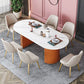 Oval Stone Dining Room Collection Traditional Luxury Home Furniture for Indoor Clearhalo ' dining_table' 'Dining Tables & Seating' 'Dining Tables' 'furn' 'furn_dining_table' 'Furniture' 'furniture_dining_table' 'Kitchen & Dining Furniture' 'kitchen&dining_furn' 'kitchen' 'kitchen_dining_table' 1200x1200_225c5b7f-1f36-453c-9d7c-9379dca614bc