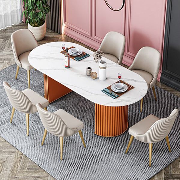 Oval Stone Dining Room Collection Traditional Luxury Home Furniture for Indoor Clearhalo ' dining_table' 'Dining Tables & Seating' 'Dining Tables' 'furn' 'furn_dining_table' 'Furniture' 'furniture_dining_table' 'Kitchen & Dining Furniture' 'kitchen&dining_furn' 'kitchen' 'kitchen_dining_table' 1200x1200_225c5b7f-1f36-453c-9d7c-9379dca614bc