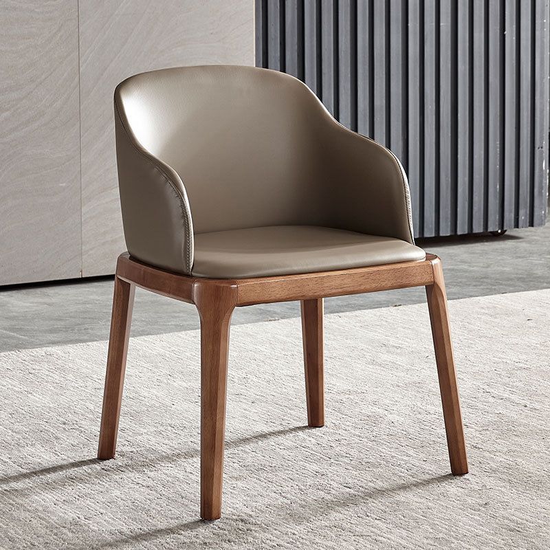 Glam Style Ash Wood Chairs Solid Back Dining Room Armchair for Kitchen Clearhalo ' kitchen&dining_furn' 'Dining Chairs' 'Dining Tables & Seating' 'dining_chair' 'Furniture' 'furniture_dining_chair' 'Kitchen & Dining Furniture' 'kitchen' 1200x1200_225d2415-5a69-4e3c-8cb1-84f65b8e9083