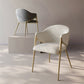 Glam Indoor Upholstered Dining Chair Gold Legs Parsons Arm Chair Clearhalo 'Dining Chairs' 'Dining Tables & Seating' 'dining_chair' 'furn' 'furn_dining_chair' 'Furniture' 'Kitchen & Dining Furniture' 1200x1200_225d99d3-9172-4e36-bd1a-d08fcb8f0b30