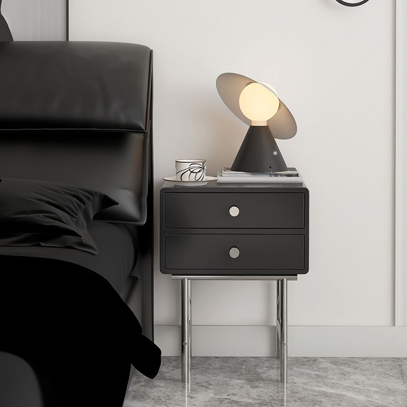 Comodino ingegnerizzato in legno comodino industriale mobile per camera da letto