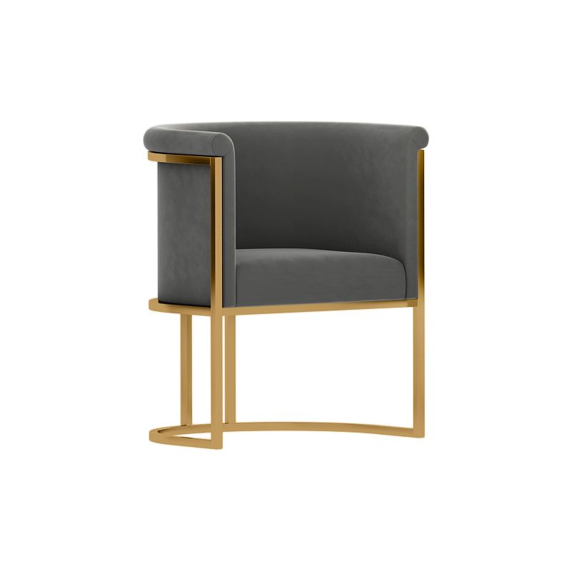 Parsons Velvet Arm Chair Velvet Gold Base Dining Chair for Dining Room Clearhalo 'Dining Chairs' 'Dining Tables & Seating' 'dining_chair' 'furn' 'furn_dining_chair' 'Furniture' 'Kitchen & Dining Furniture' 1200x1200_22607042-527d-4bee-b3a0-cf7b1d680696