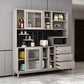 Ultra Modern Glass Doors Dining Hutch Faux Wood Storage Cabinet for Dining Room Clearhalo 'Display & China Cabinets' 'display_china_cabinets' 'furn' 'furn_display_china_cabinets' 'Furniture' 'Kitchen & Dining Furniture' 1200x1200_22608964-07b4-4133-85f9-1c231898adc8