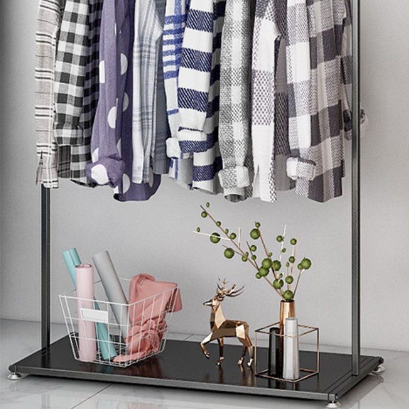 Approfilo in metallo nero stile moderno in stile pavimento per casa semplice appendiabiti