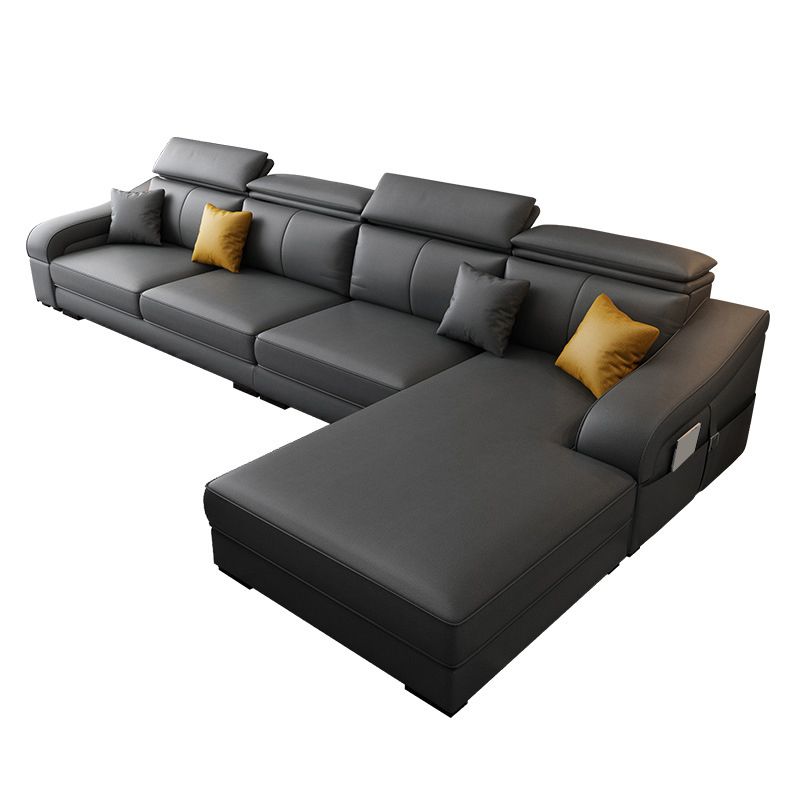 Divano a 4 posti moderno di metà secolo e cuscino da cuscino da cuscino cucito di divano posteriore