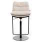Glam Style Armless Counter Stool Leather Saddle Seat Bar Stool for Indoor