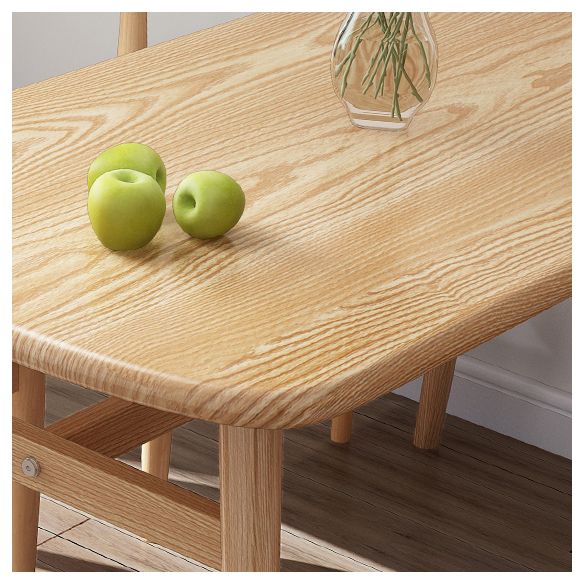 Standard Wood Top Dining Set with 4 Light Brown Wood Legs Base for Dining Furniture Clearhalo 'Dining Room Sets' 'Dining Tables & Seating' 'dining_room_set' 'furn' 'furn_dining_room_set' 'Furniture' 'furniture_dining_room_set' 'Kitchen & Dining Furniture' 'kitchen&dining_furn' 'kitchen' 1200x1200_2266e8f8-a9ed-4552-8a2a-59845d6d9219