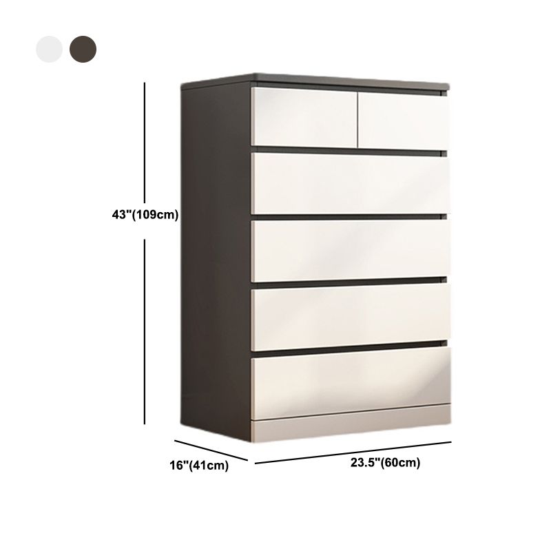 16.14 "Large coffre rectangle d'accentuation du bois moderne avec tiroirs