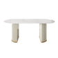 Double Pedestal Dinner Table Traditional Luxury Oval Dining Table for Home Clearhalo 'Dining Tables & Seating' 'Dining Tables' 'dining_table' 'furn' 'furn_dining_table' 'Furniture' 'furniture_dining_table' 'Kitchen & Dining Furniture' 'kitchen' 'kitchen_dining_table' 1200x1200_226985e3-9e56-4ee9-a729-295ced4bb2d8