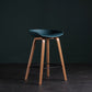 Glam Solid Wood Counter Height Stool Plastic Bar Stool Bar Stool