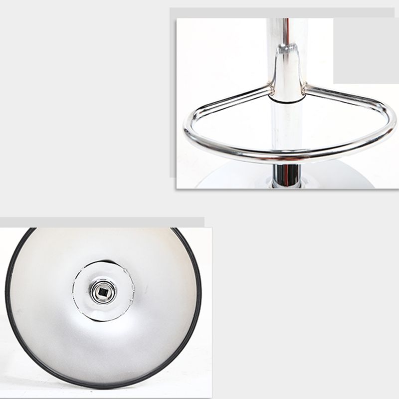 Modern Rotatable Backrest Counter Stool Steel Household Bar Stool with Cushion and Pedal Clearhalo 'Bar Furniture' 'Bar Stools' 'bar_stools' 'furn' 'furn_bar_stools' 'furniture_bar_stools' 'Kitchen & Dining Furniture' 'kitchen&dining_furn' 'kitchen' 'kitchen_furn' Furniture' 1200x1200_226d5d32-8f52-4e9b-8a5e-9a759a03b41e