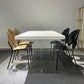 Sintered Stone Top Acrylic Base Dining Table Contemporary Rectangle Table for Home