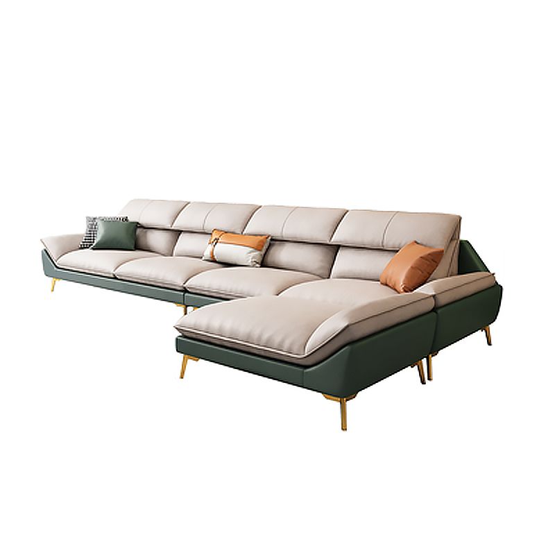 38.18" Tall Faux leather Contemporary Sectional Stain-Resistant Sectional Clearhalo 'furn' 'furn_sectionals' 'Furniture' 'Living Room Furniture' 'Sectionals' 1200x1200_226fff71-234f-45a8-a910-879686578603