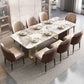 Luxury Sintered Stone Top Dining Set Rectangle 1/4/5/6/7 Pieces Dining Room Table Set