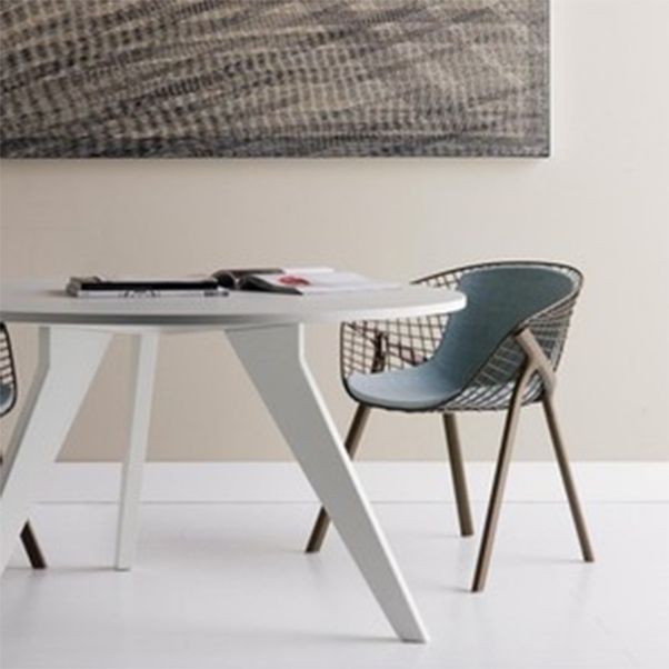 Modern Style Arm Chair Metal Cross Back Dining Room Chair for Indoor Clearhalo 'Dining Chairs' 'Dining Tables & Seating' 'dining_chair' 'furn' 'furn_dining_chair' 'Furniture' 'Kitchen & Dining Furniture' 1200x1200_227063b6-f409-4021-8a9f-09e5b93872b4