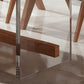 Rectangle 1/2/5/7 Pieces Dining Set Acrylic Base Dining Furniture in Natural Clearhalo 'Dining Room Sets' 'Dining Tables & Seating' 'dining_room_set' 'furn' 'furn_dining_room_set' 'Furniture' 'Kitchen & Dining Furniture' 1200x1200_22718972-2f50-4d10-97e8-f8e2c05b9baa