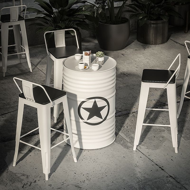 Industrial White Counter Stools Iron Wooden Bar Bristol Stools with Square Seat Clearhalo 'Bar Furniture' 'Bar Stools' 'bar_stools' 'furn' 'furn_bar_stools' 'furniture_bar_stools' 'Kitchen & Dining Furniture' 'kitchen&dining_furn' 'kitchen' 'kitchen_furn' Furniture' 1200x1200_2271d9c5-604e-4a10-b569-db4925603b8c